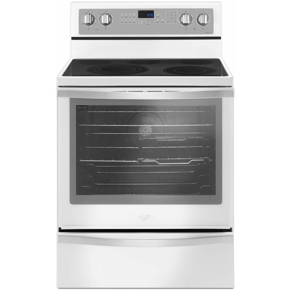 Cuisinière électrique 30 GE avec four autonettoyant de 5 pi³ blanche  (déballée)