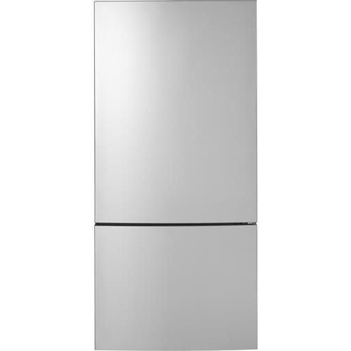 32 inch 17.7 cu.ft. Counter Depth Bottom Freezer Refrigerator with LED Lighting GBE17HYRFS