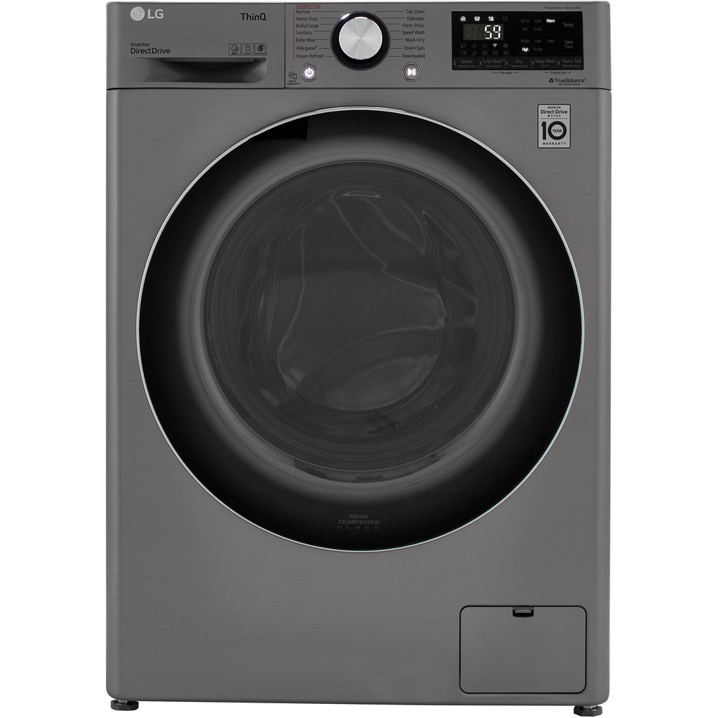 LG Sèche-linge à chargement frontal de 9 kg, blanc, doté d'un